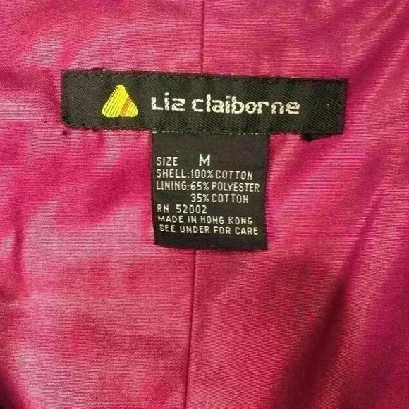 Liz Claiborne Unique Vintage Teal Corduroy Hunting Vest Fuchsia Lining Sz Medium - Picture 2 of 15